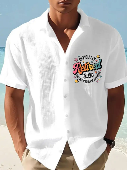 Herrens Jimmy Buffett Dag våffle tröja vit / S