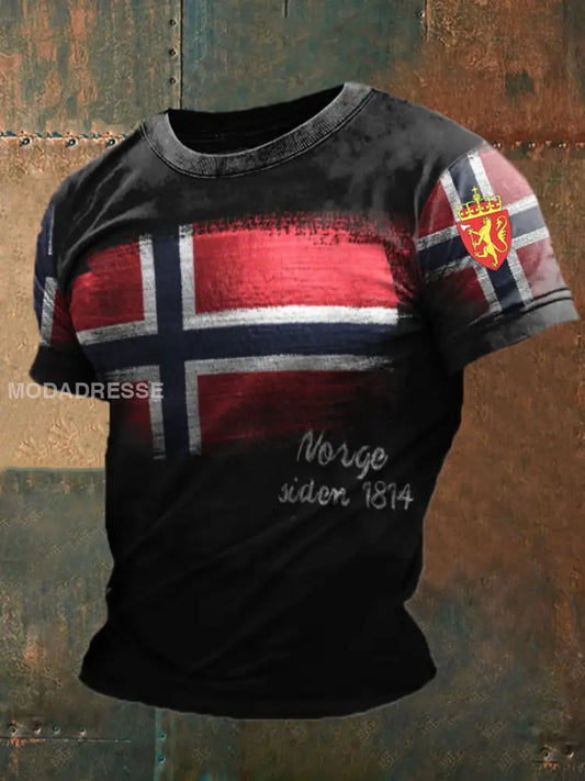 Herrens Norge 17. mai trykt T-skjort