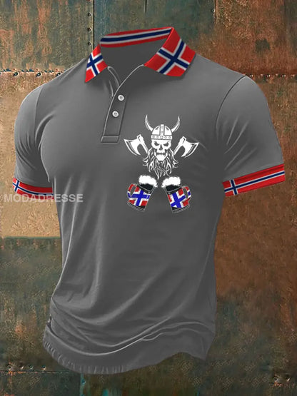 Herrens Øl Polo-skjorte lyggrå / S