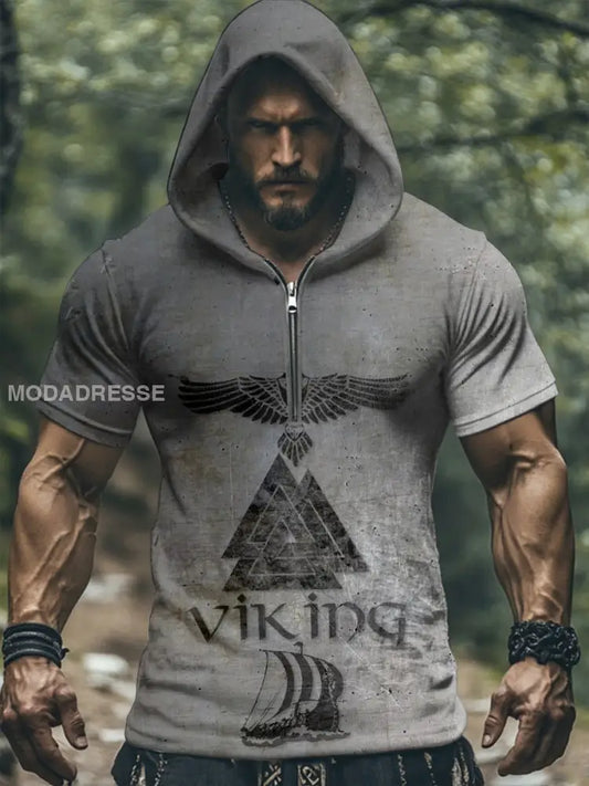 Herrens Viking kortärmad skjorta grå / S
