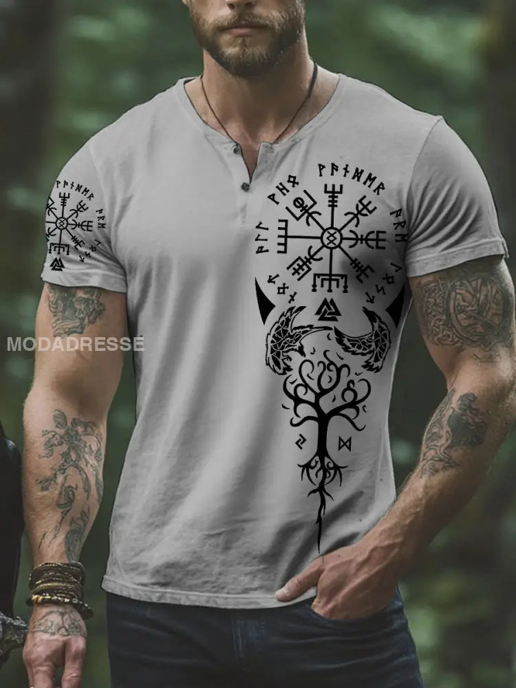 Herrens Viking T-shirt grå / S