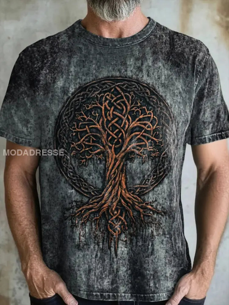 Herrens Viking T-shirt grå / S