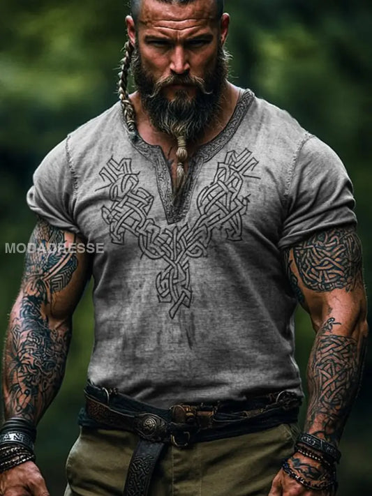 Herrens Viking T-shirt grå / S