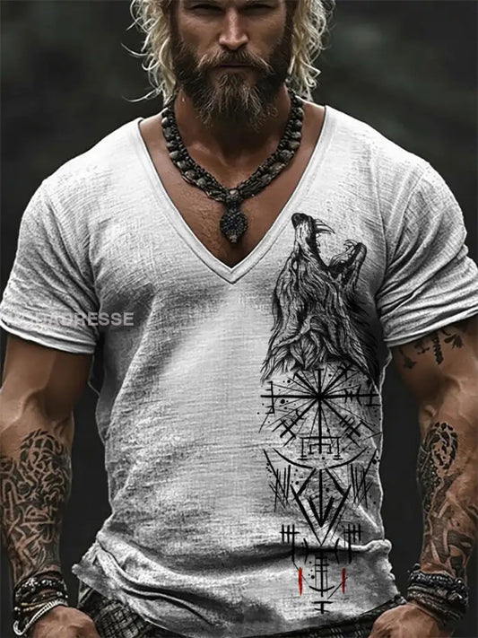 Herrens Viking T shirt grå / S