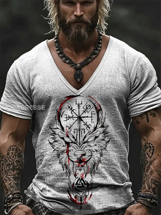 Herrens Viking T shirt grå / S