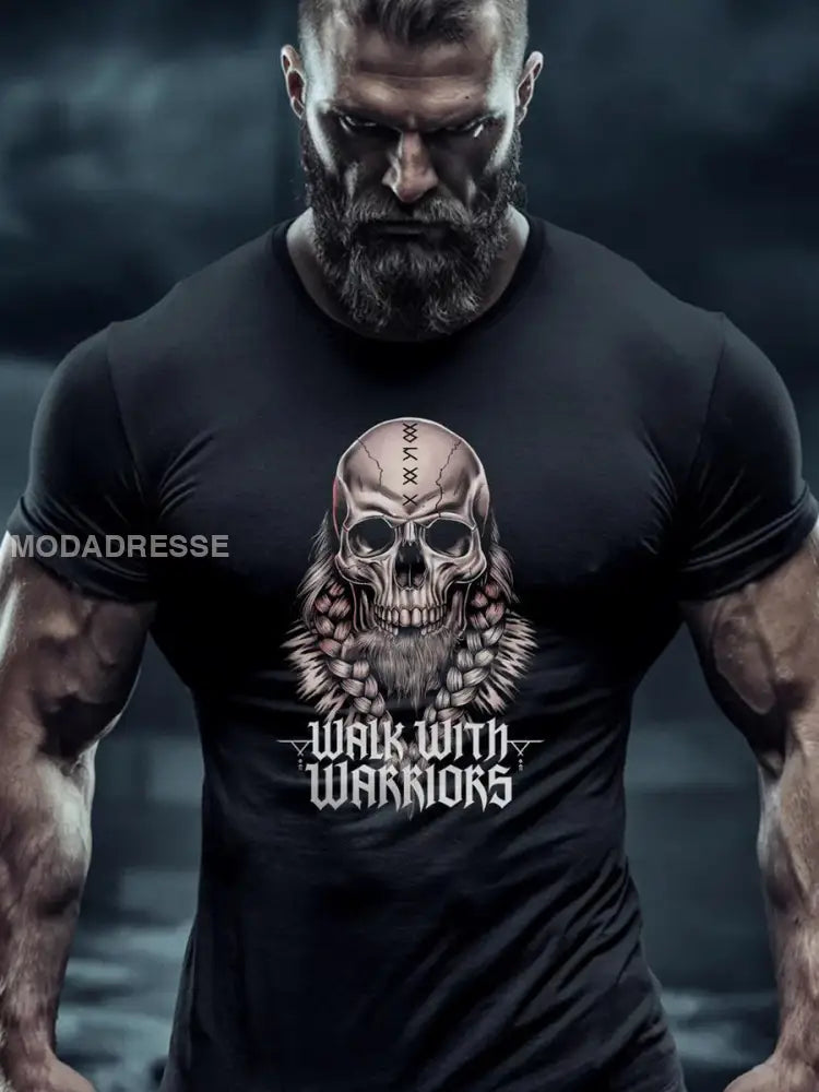 Herrens Viking T-shirt svart / S