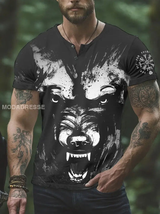 Herrens Viking T-shirt svart / S