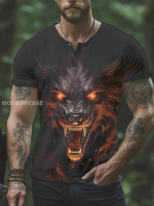 Herrens Viking T-shirt svart / S