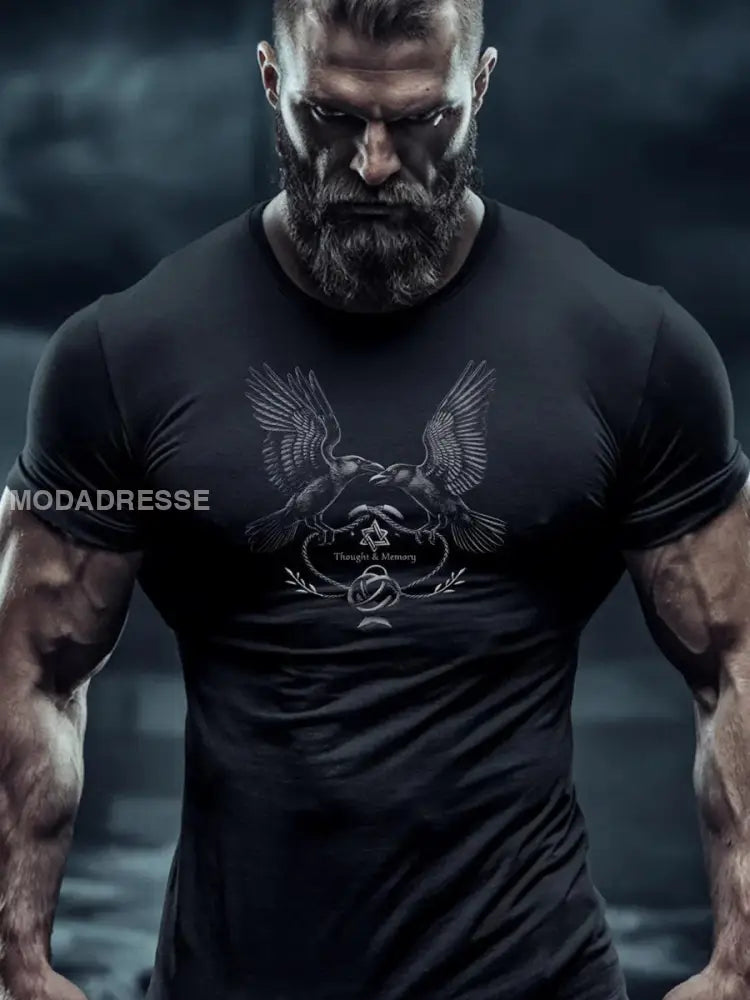 Herrens Viking T-shirt svart / S