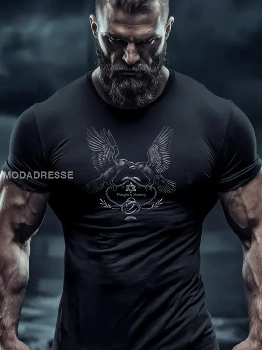 Herrens Viking T-shirt svart / S