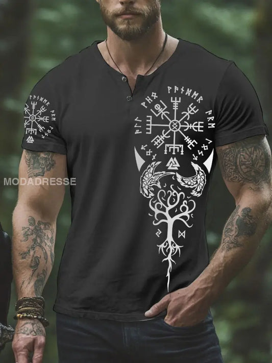 Herrens Viking T-shirt svart / S