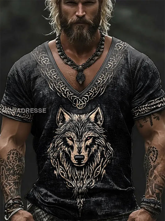 Herrens Viking T shirt svart / S