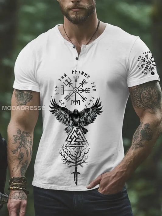 Herrens Viking T-shirt vit / S