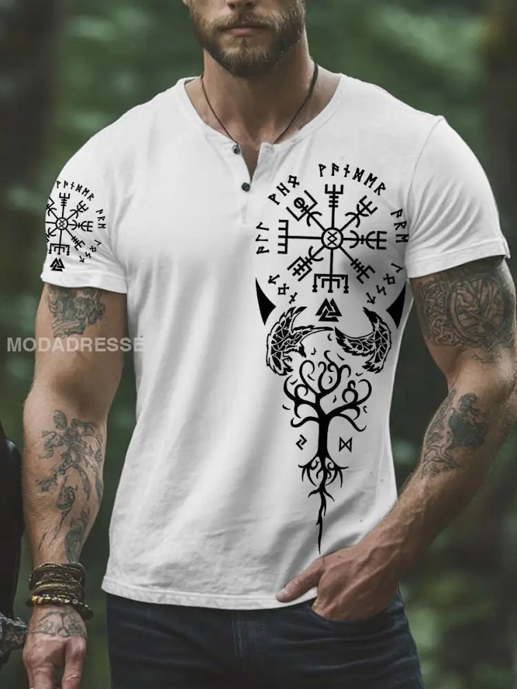Herrens Viking T-shirt vit / S
