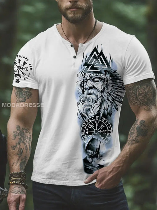 Herrens Viking T-shirt vitt / S