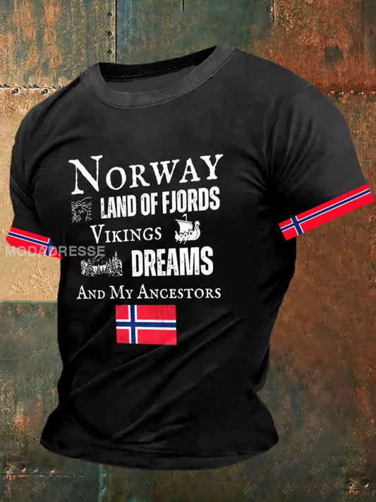 Herrens vikingdrømmer Skriv ut korte ermet S