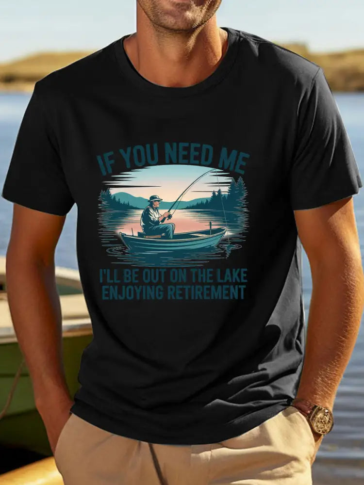 Herrpensionering T-shirt svart / S