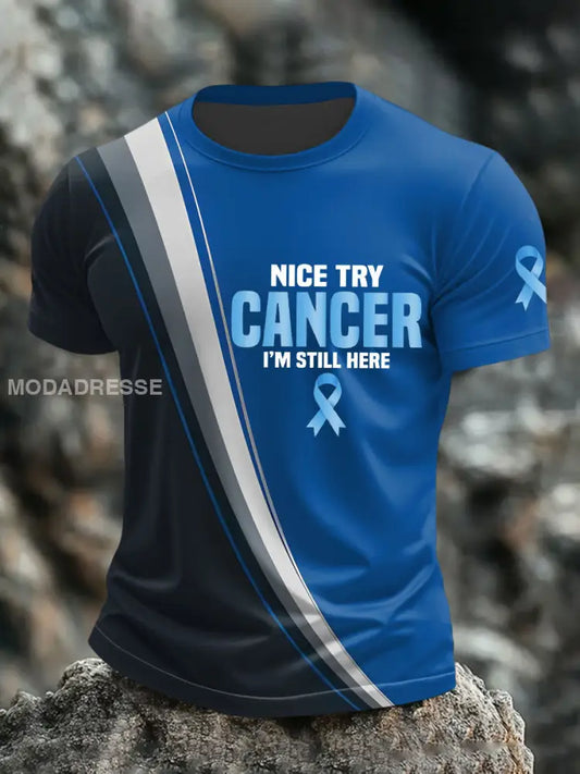 Jag är fortfarande här t shirts. blå / S