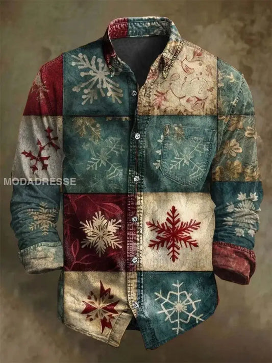 Jul företag Konst tryckt skjorta som bild / S