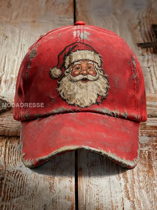 Jultomten tryckt Casual Unisex hatt röd / ONE