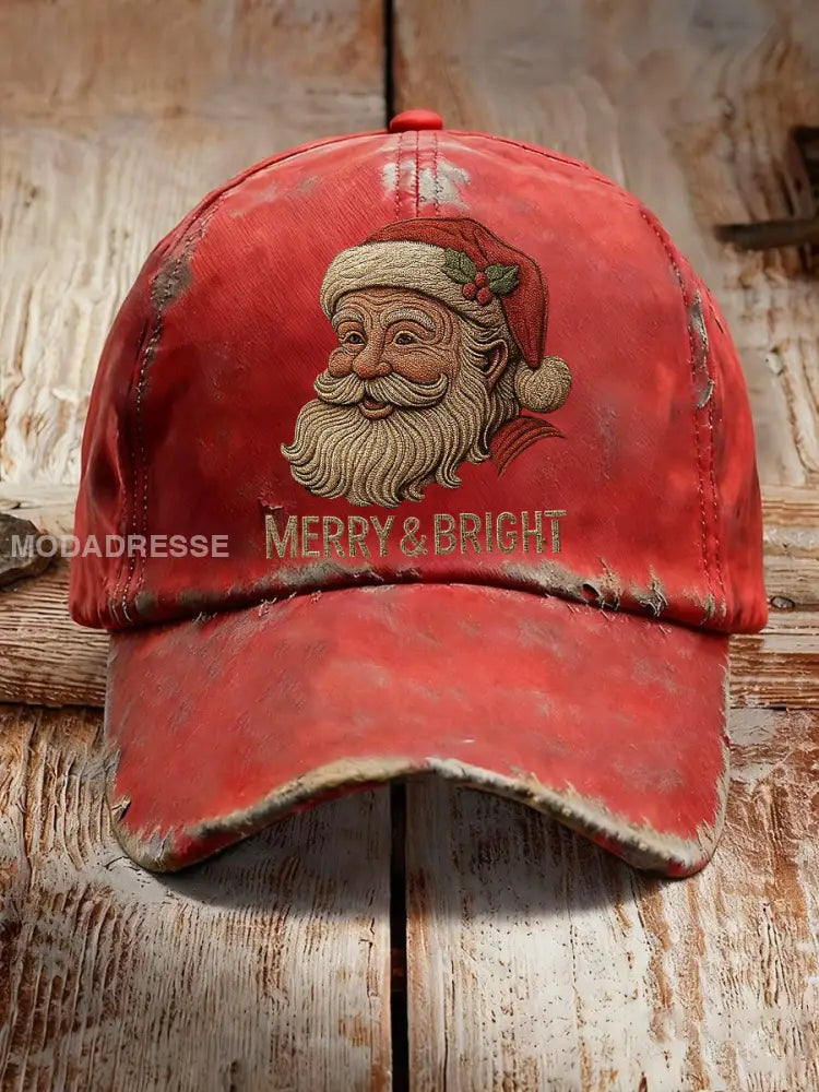 Jultomten tryckt Casual Unisex hatt röd / ONE