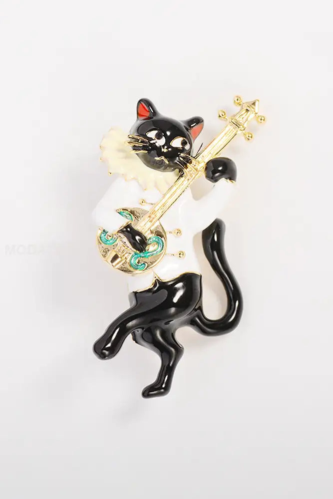 Kreativa kattdjursbruk svart och vitt