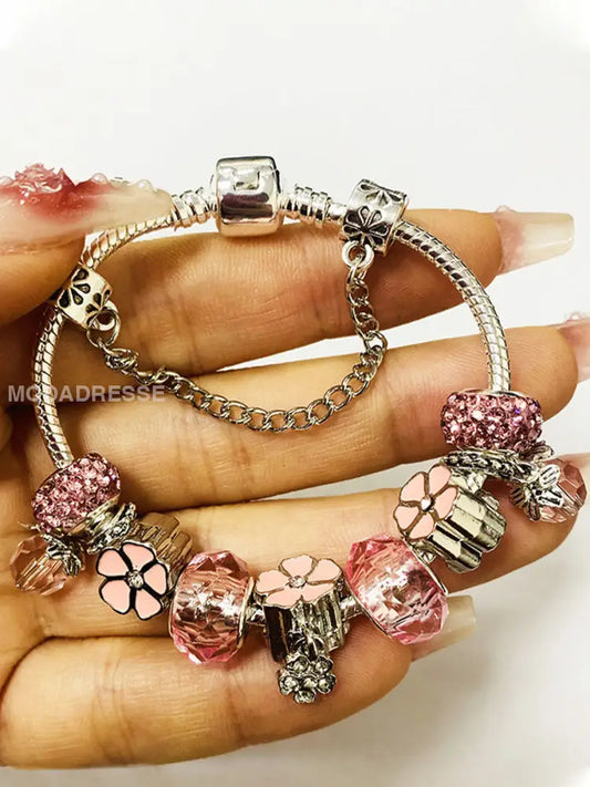 Kvinnor bröstcancer rosa armband runk / ONE