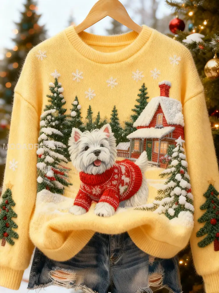 Kvinnor Retro djur jul konst Skriv ut Casual Flannel Topp F / S