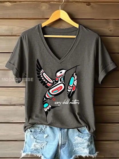 Kvinnor varje barn betyder T-shirts mörkgrå / S