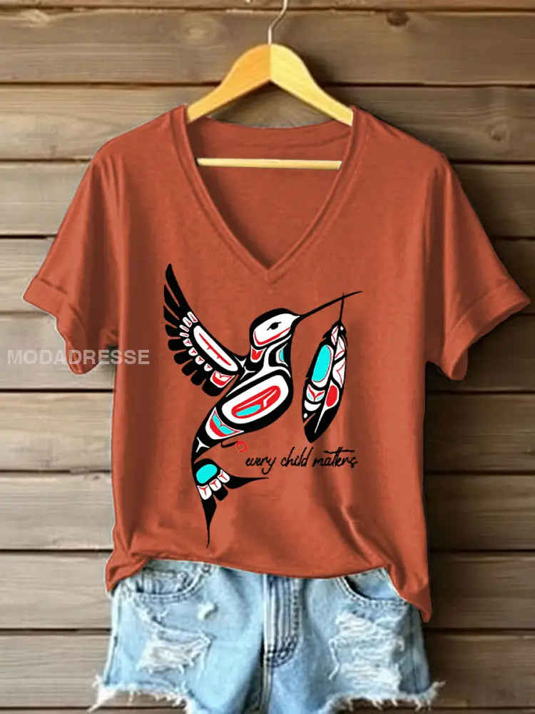 Kvinnor varje barn betyder T-shirts Pumpkin apelsin / S