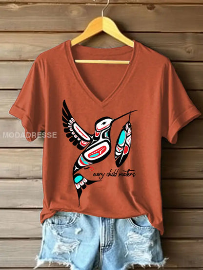 Kvinnor varje barn betyder T-shirts Pumpkin apelsin / S