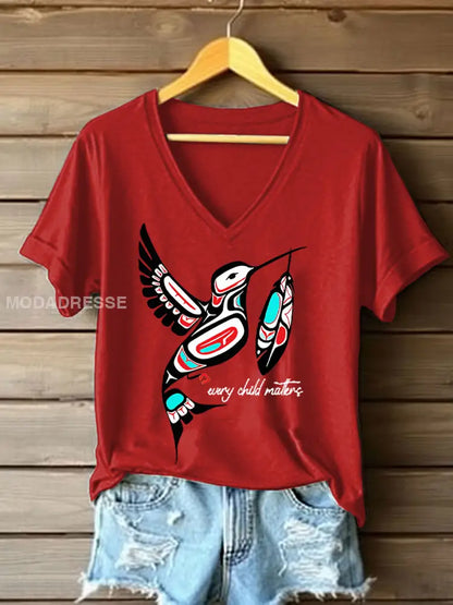 Kvinnor varje barn betyder T-shirts Röd / S