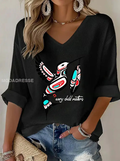 Kvinnor varje barn betyder T-shirts svart / S