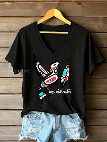 Kvinnor varje barn betyder T-shirts svart / S