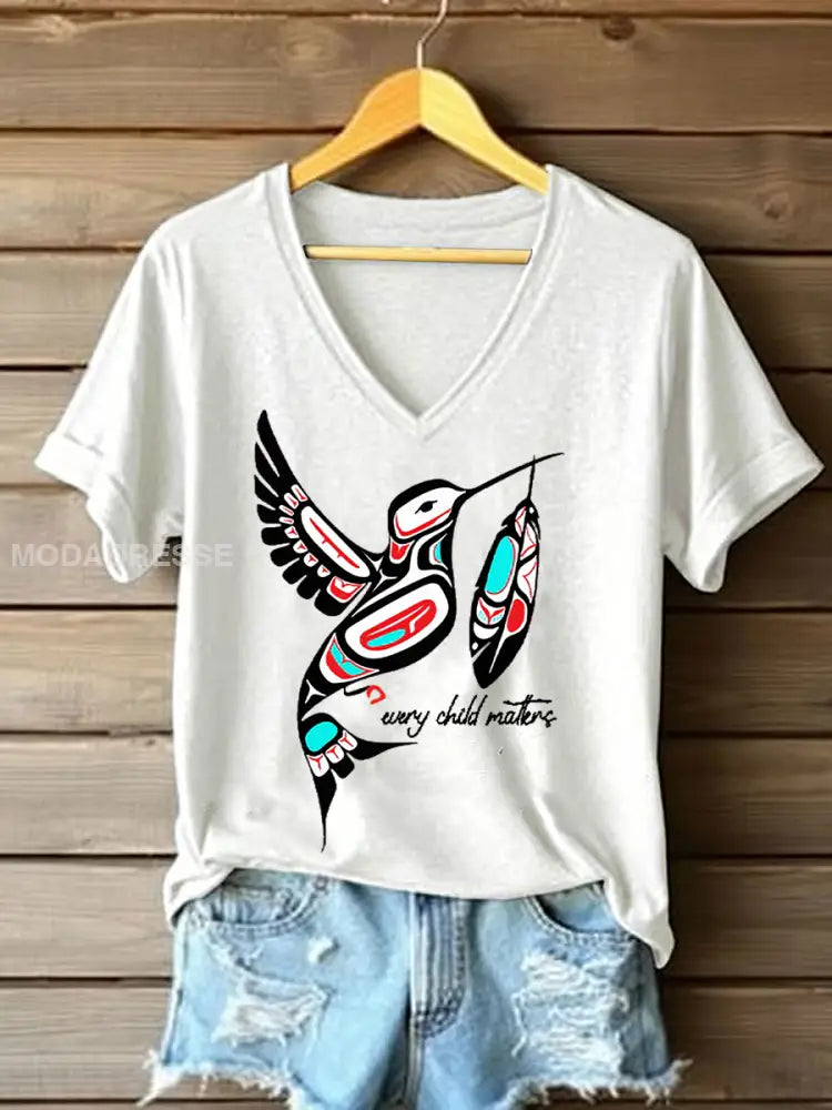 Kvinnor varje barn betyder T-shirts vit / S