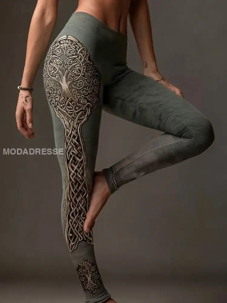 Kvinnor Viking sammets leggings som bild / S