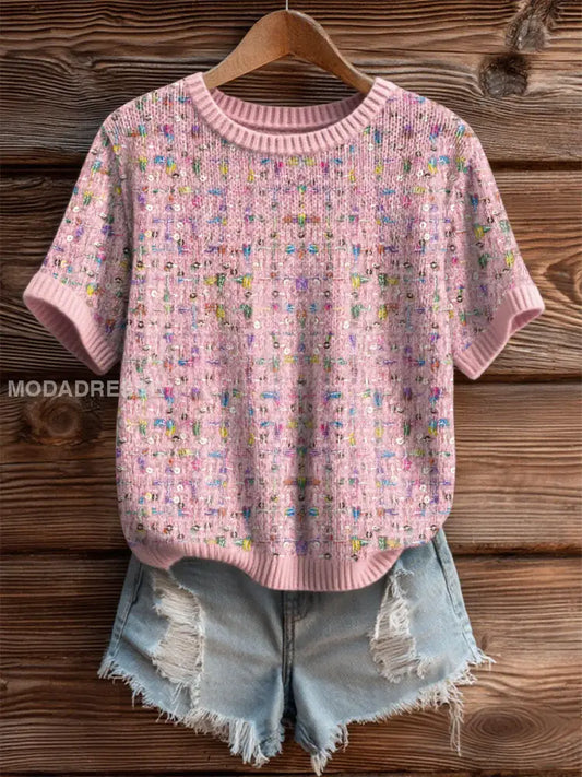 Kvinnors bröstcancer fläckade T shirts runk / S