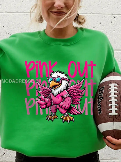 Kvinnors bröstcancer medvetenhet Månad Fotboll fans Sweatshirt grön / S
