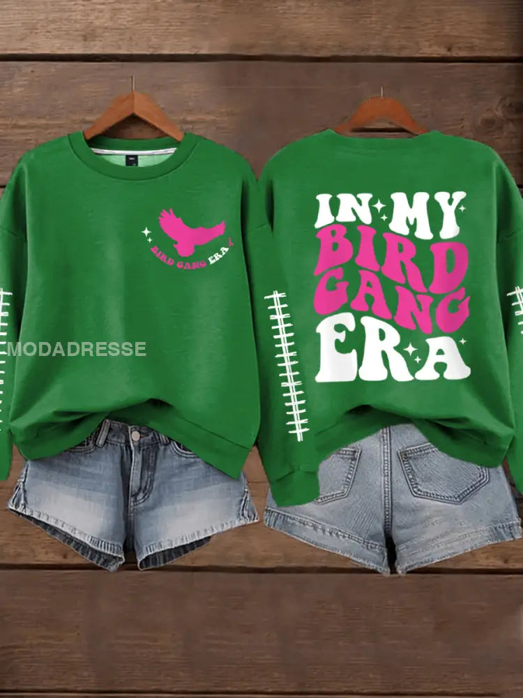 Kvinnors bröstcancer medvetenhet Månad Fotboll fans Sweatshirt grön / S