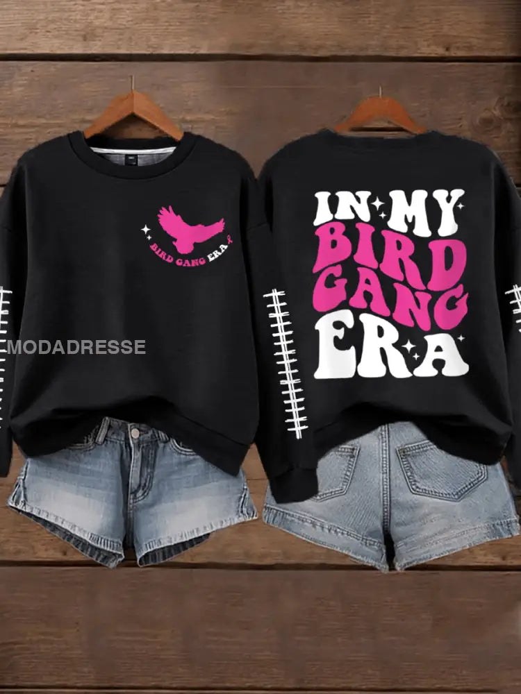 Kvinnors bröstcancer medvetenhet Månad Fotboll fans Sweatshirt svart / S