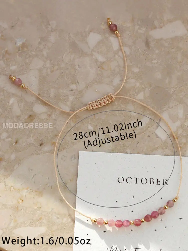 Kvinnors bröstcancer rosa justerbar armband