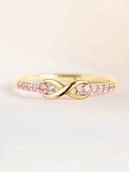 Kvinnors bröstcancerringar guld / A6