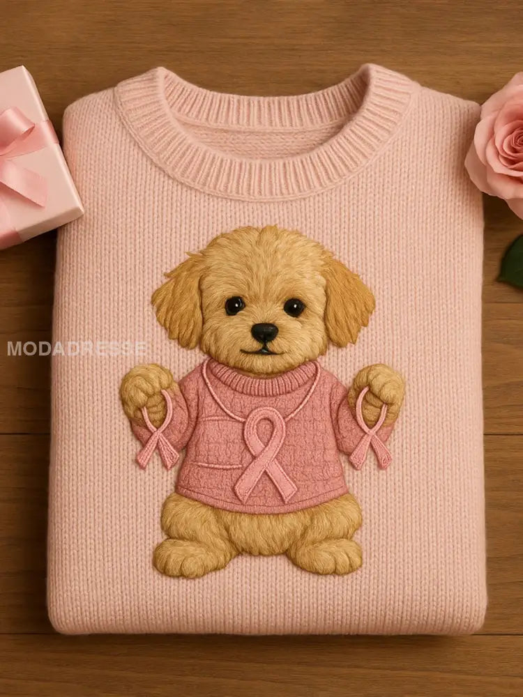 Kvinnors filt konst Animal Print Mysigt sticka topp A / S