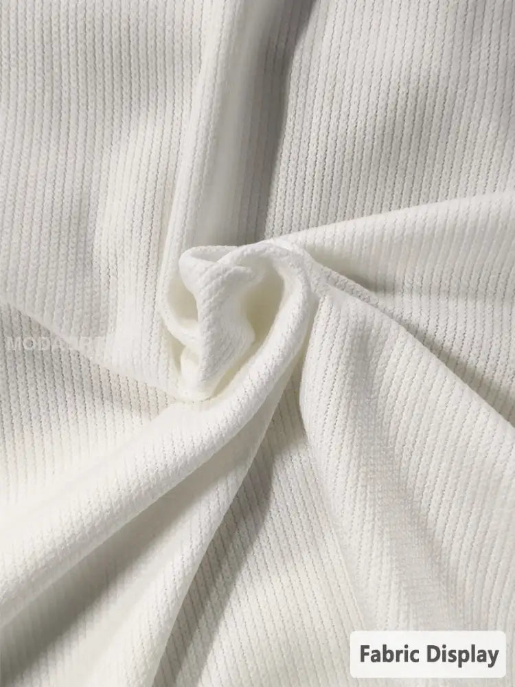 Kvinnors God jul Kors Ribbed runda hals sweatshirt