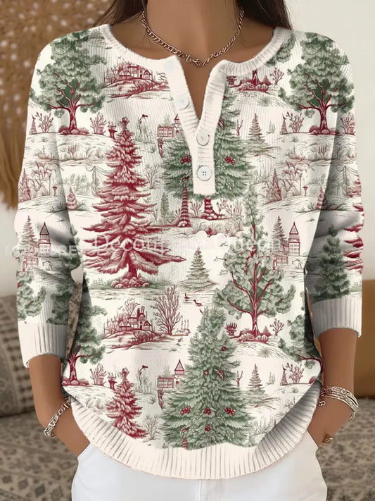 Kvinnors god jul Sticka uppe som bild / S