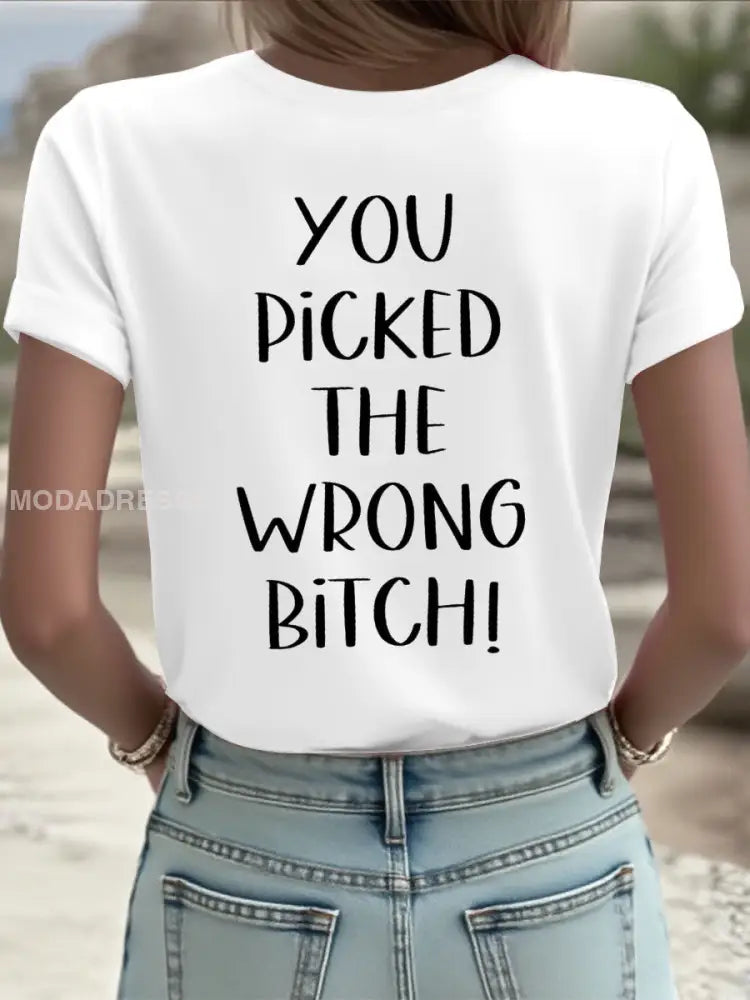 Kvinnors kära cancer du valde fel bitch T shirts