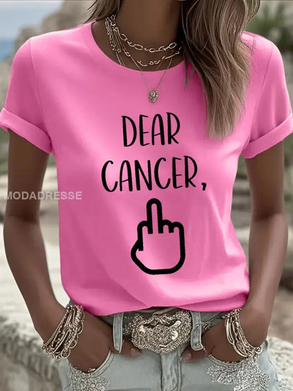 Kvinnors kära cancer du valde fel bitch T shirts