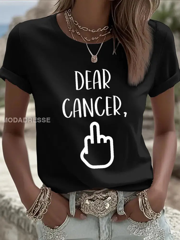 Kvinnors kära cancer du valde fel bitch T shirts
