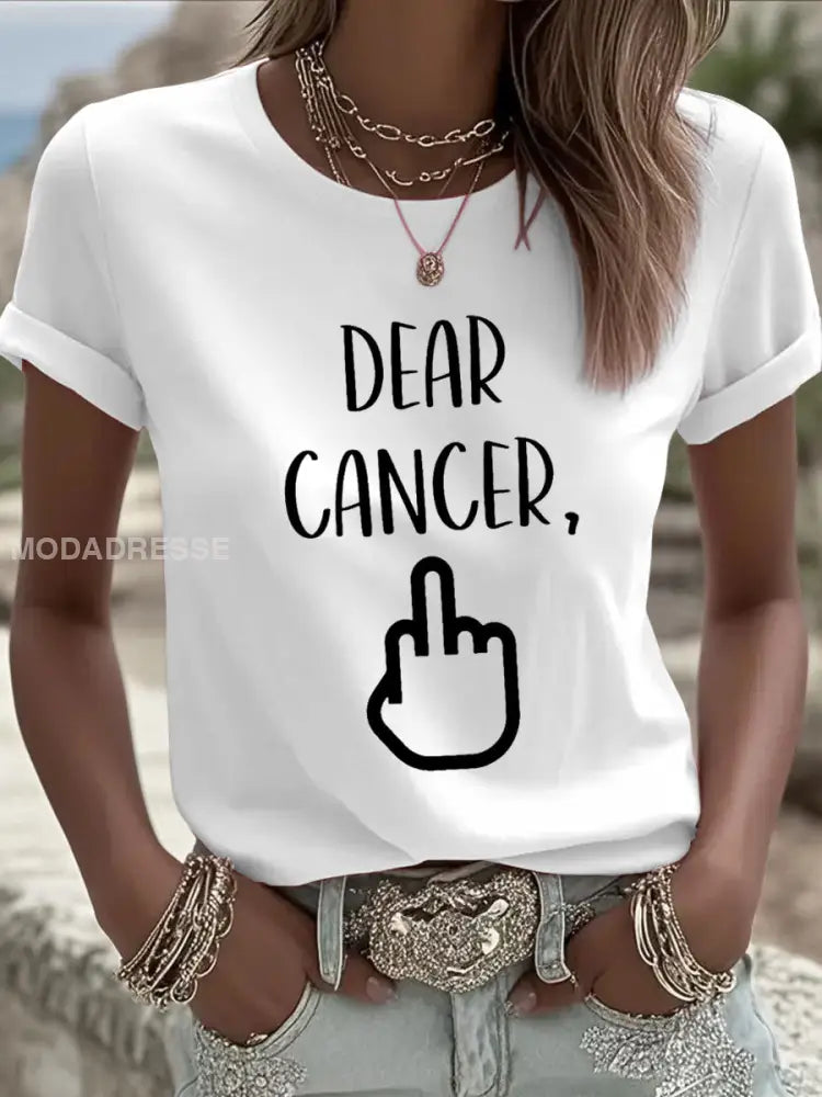 Kvinnors kära cancer du valde fel bitch T shirts