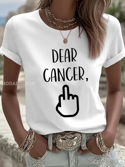 Kvinnors kära cancer du valde fel bitch T shirts